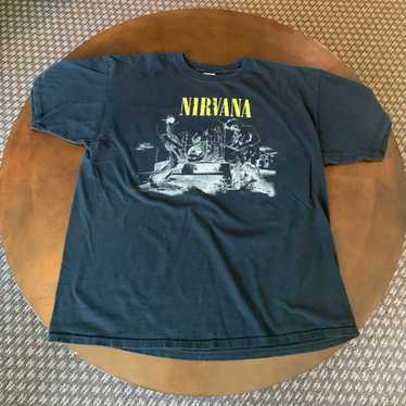 NIRVANA ギター Tシャツ Lサイズ anvil 2006 Vintage Nirvana Band T Shirt 2006 Kurt Cobain Anvil 90's