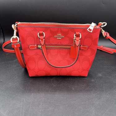 バッグ Vintage Coach Gallery Pocket Satchel Bag Coach signature satchel pocket - Gem
