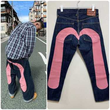 Evisu denim jeans pink - Gem