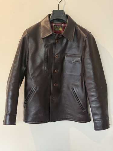 Y'2 LEATHER　HORSE HIDE 1st TYPE Y'2 Leather】KB-140-T Kakishibu Persimmon Tanned Horse Hide
