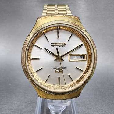 CITIZEN COSMOTRON ELECTRONIC ゴールド時計 CITIZEN シチズン コスモトロン 電磁テンプ ELECTRONIC 時計