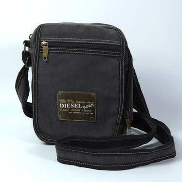 バッグ Diesel Leather Cross Body Bag Vintage Diesel Mens Leather Crossbody Black | eBay
