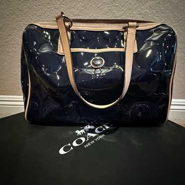 バッグ archive COACH Signature Pocket Hand Bag Coach signature satchel pocket - Gem