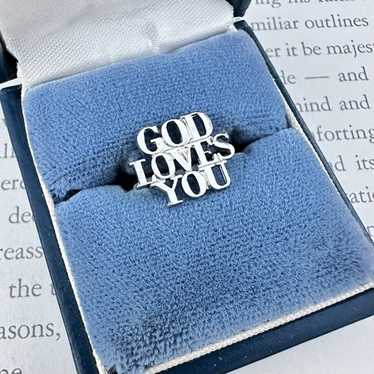#105 Tiffany Co. ティファニー　GOD LOVES YOU ピン 105 Tiffany Co. ティファニー GOD LOVES YOU ピン