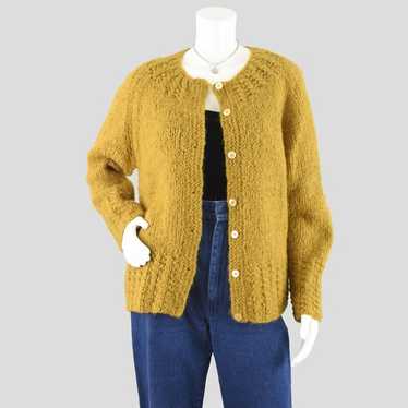希少vintage 60s campus mohair cardigan XL Vintage 60s Mohair Cardigan Sweater Green Size Large Kurt