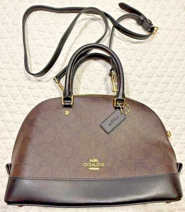 美品✨ COACH 4253 Signature 2way Boston Bag Coach Signature Mini Boston style two way bag with Gold