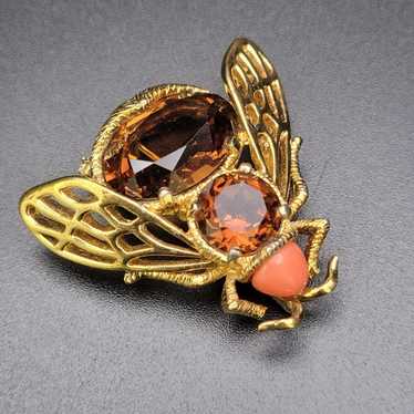 Vintage panetta brooch pin - Gem
