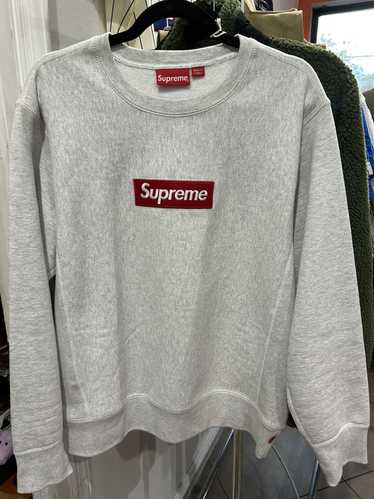 【希少】Supreme Box Logo Crewneck S グレー 15FW Supreme FW15 Box Logo Crewneck Crew Sweater XL Grey Used | eBay