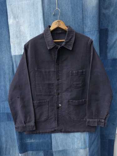 ジャケット・アウター 1960s vintage moleskine Le LABOUREUR 1960s Le Laboureur Moleskin Jacket French Blue Workwear L | eBay