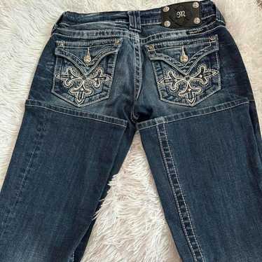 w*n様 Miss Me ブーツカットジーンズ 24 Y2K ヴィンテージ　未使 Miss Me Bootcut Low Rise Jeans - Gem