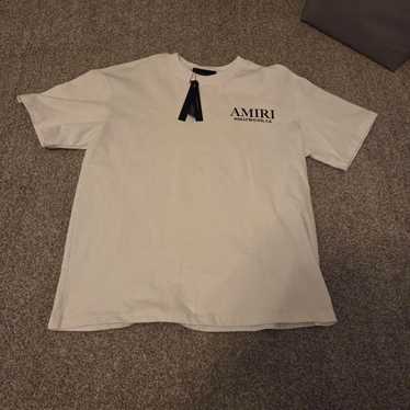 AMIRI Tシャツ　白 AMIRI Logo t-shirt | White | FARFETCH