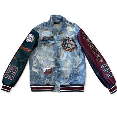 Supreme denim varsity jacket - Gem