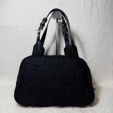 バッグ agnes b. voyage hand shoulder bag y2k agnes b.VOYAGE Leather Strap Nylon Shoulder Bag Black (K