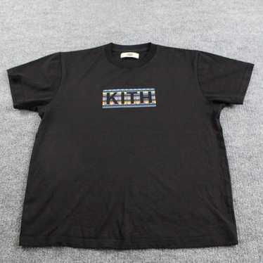 kith boxlogo Tシャツ　XL Kith Box Logo T Shirt XXL Black Pre Owned 100% Authentic