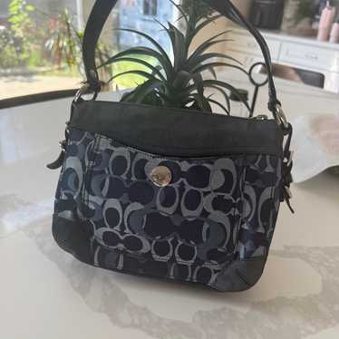 バッグ Coach Signature Hobo Shoulder Bag Suede Coach signature suede hobo - Gem