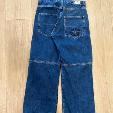 JNCO ブルーデニム 古着 00s JNCO JEANS ブルー デニム ワイド ペインター ショーツ