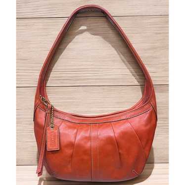 バッグ old coach Ergo hobo red leather bag y2k Coach ergo gold hardware red leather y2k | Depop