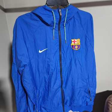 Nike FC Barcelona ウィンドブレーカー Lサイズ ネイビー Amazon.co.jp: NIKE ナイキ FC バルセロナ AWF サッカー