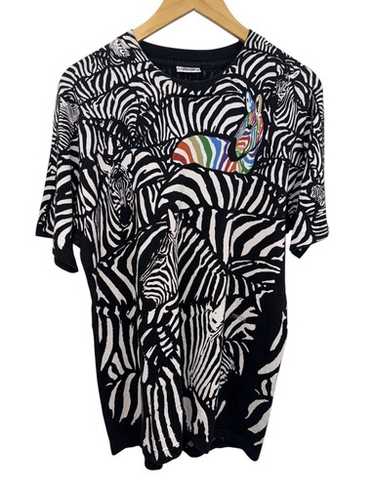 90s】LIQUID BLUE ゼブラTシャツ(XL) 90'S LIQUID BLUE ZEBRA T