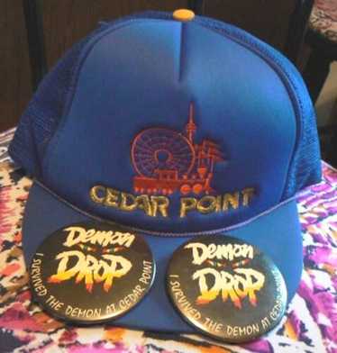 2  DEMON DROP rare 1980’s 3" Button Pin Cedar Poi… - image 1