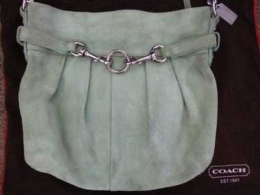 未使用保管品 vintage coach old スウェード suede OLD COACH(オールドコーチ）スウェードバケツバッグ ブラック