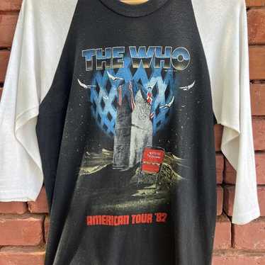 vintage the who 1982 tour t shirt - Gem