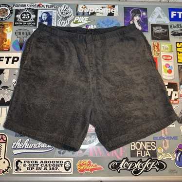 パンツ Supreme Terry Logo Short Supreme SS18 Terry Logo Short Black Alphabet LOGO Shorts