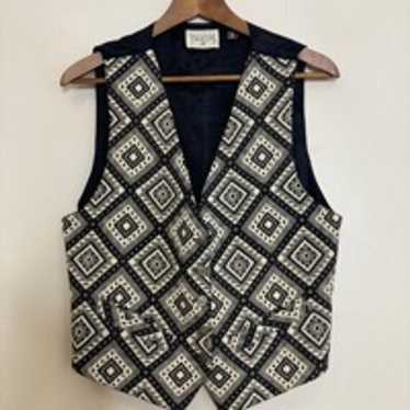 Vintage 90s tapestry waistcoat - Gem