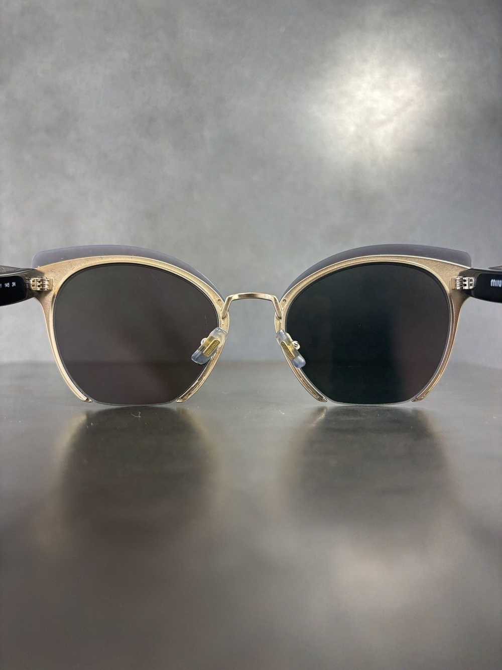 Miu Miu Miu Miu Sunglasses SMU 53T Mirrored Cut O… - image 10