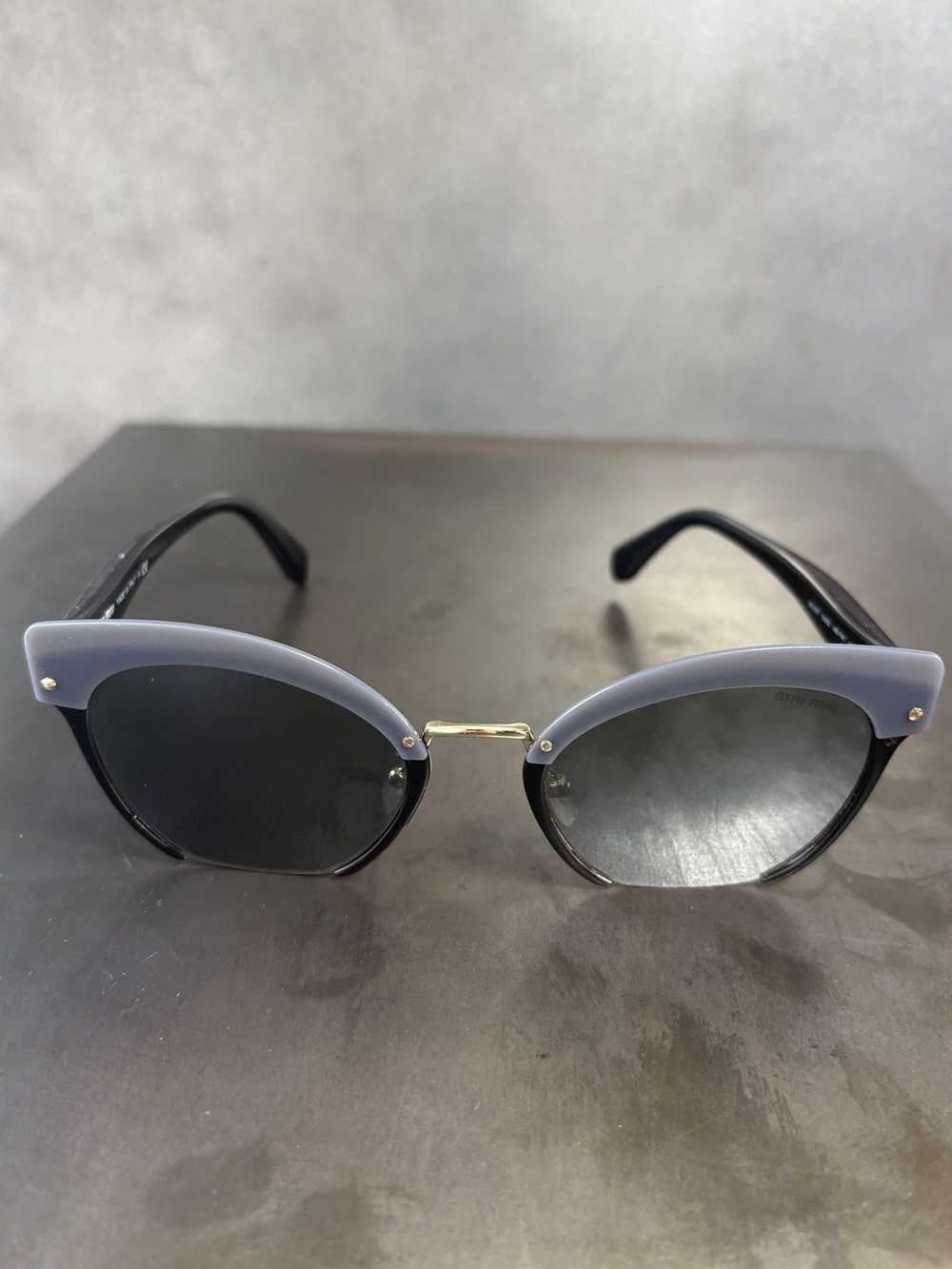 Miu Miu Miu Miu Sunglasses SMU 53T Mirrored Cut O… - image 7