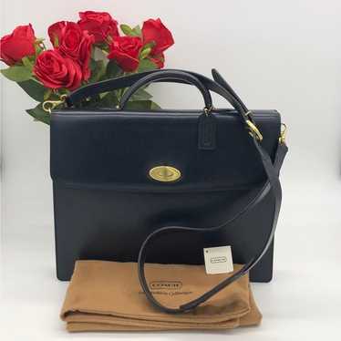 バッグ Vintage Coach Madison Biltmore Bag Navy Vintage Coach Madison Biltmore Bag Navy - メルカリ