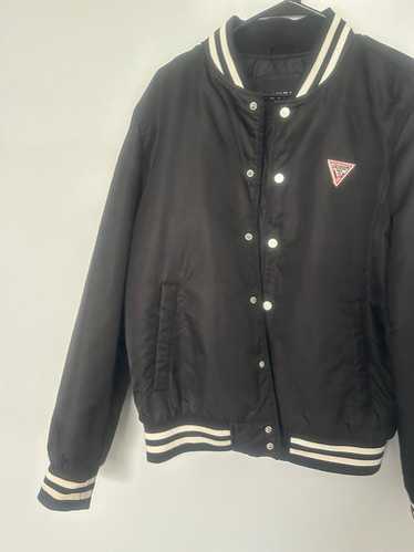 OLD GUESS　アメリカンチーム　袖レザー　刺繍　ヴァーシティージャケット Guess varsity jacket - Gem