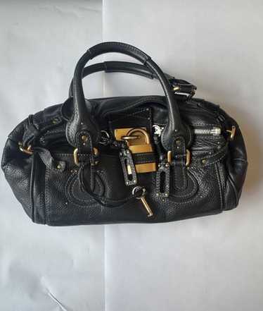 バッグ Chloe Paddington Leather Hand Bag black Chloe Paddington Hand Bag Black