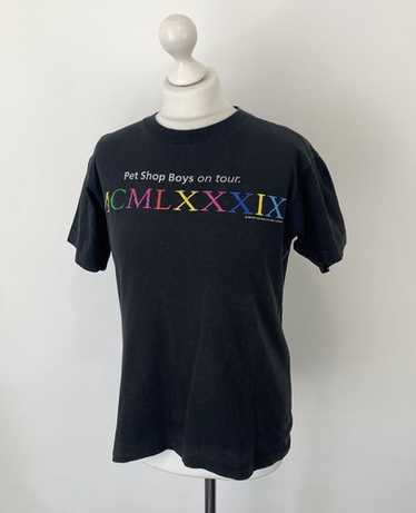 Pet Shop Boys ビンテージバンドtシャツ　91年　Lサイズ Pet Shop Boys ビンテージバンドtシャツ 91年 Lサイズ