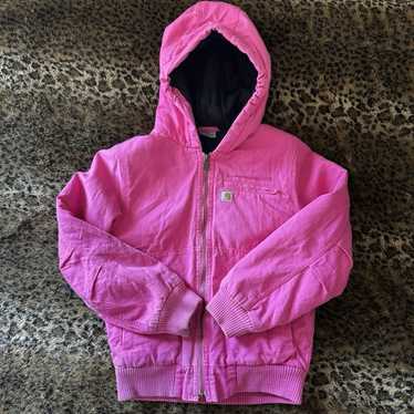 Carhartt フード付きジャケット S ピンク Vintage Carhartt Workwear Jacket S Active Pink Womens Zip - Etsy