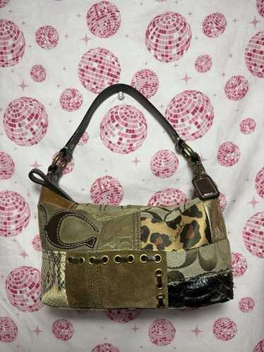 バッグ Vintage Coach Flower Patch Work Mini Bag Vintage coach mini patchwork - Gem