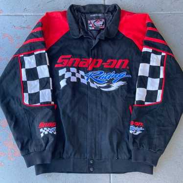 90's 入手困難 SNAP-ON レーシング スタジャン ボンバーJKT Snap on racing jacket - Gem
