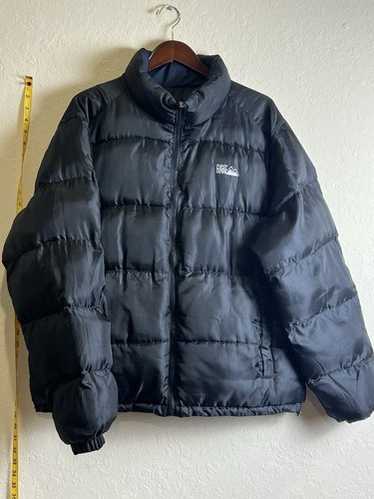 ジャケット・アウター FIRST DOWN USA reversible down vest 90s Vintage Reversible First Down Puffer Vest Big Logo Outwear