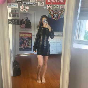 【Jaded London】Denim Black Midi Dress Shop Black Metallic Umbra Maxi Dress | Jaded London | Clothing