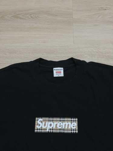 Supreme × Burberry ボックスロゴ tee Mサイズ Supreme Burberry Box Logo Tee Black Men's - SS22 - US