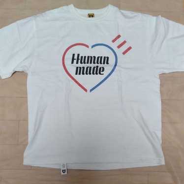 HUMAN MADE ハートロゴ Tシャツ 白　Lサイズ HUMAN MADE HEART BADGE T-SHIRT
