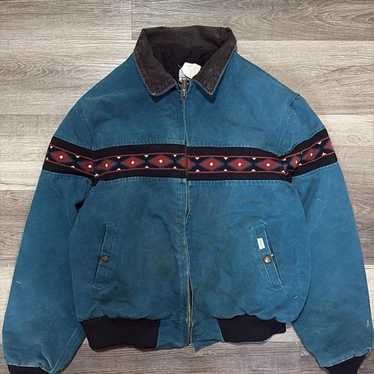 希少90’s Carhartt Southwest NATIVE JACKET Southwest 90s Aztec Jacket | Southwestern Carhartt 90s Jacket