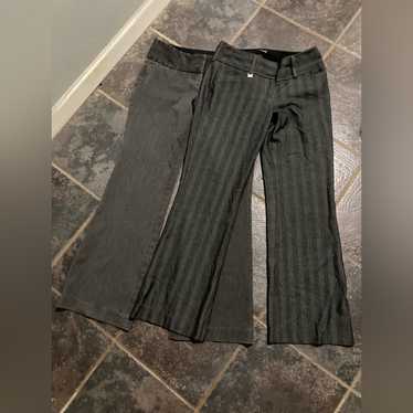 Express Editor Charcoal And Grey Striped Women's … - image 1