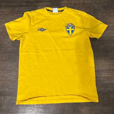 【00s】UMBRO スウェーデン代表 サッカー ゲームシャツ イエロー XL 00s】UMBRO スウェーデン代表 サッカー ゲームシャツ イエロー