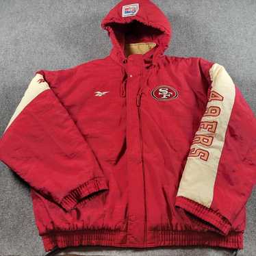 Reebok San Francisco 49ers ジャケット Vintage NFL Pro Line Reebok 49ers Black & Red Jacket Size