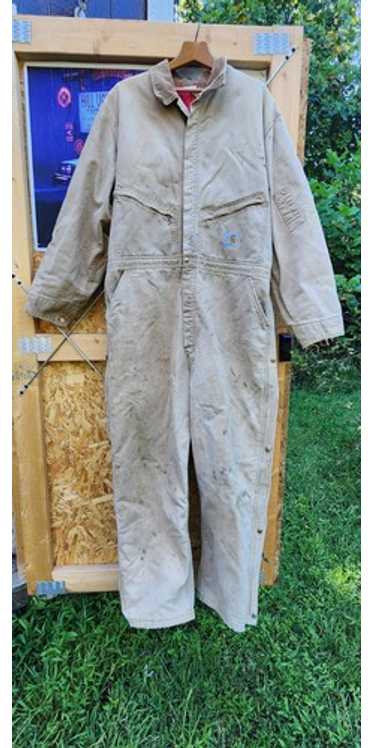 【USA-vintage】carhartt cover-all 80s 90s Vintage carhartt lined coveralls - Gem