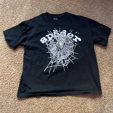 Sp5der Spider worldwide Tシャツ M 9 🔥Worldwide SP5DER Five 5 Day Tee 2025 Spider Black