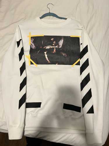 【希少品】Off-White 16SS CARAVAGGIO ロンT オフホワイト OFF-WHITE DIAG CARAVAGGIO TEE LS カラヴァッジオ