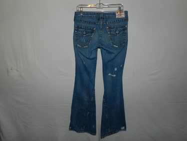 【美品】TRUE RELIGION フレアデニム 503 W29 レディース TRUE RELIGION 米国製 JOEY ユーズド加工 フレアデニム w29