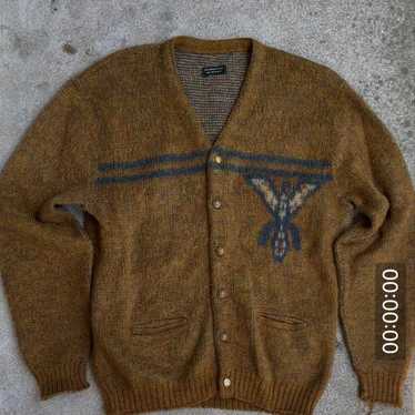 60s fuzzy mohair cardigan - Gem